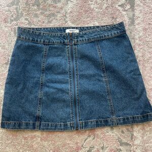 Forever 21 Blue and Gold Mini Pencil Skirt Casual